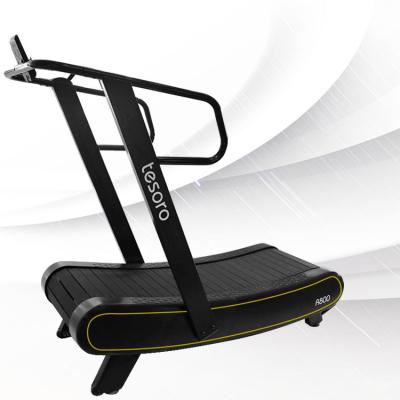 China Safe Gym Equipment Running Machine Home Use Self-Generated Manual Curved Treadmill Manual Curved Treadmill for sale