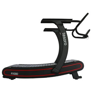 China Commercial Woodway Curved Commercial Treadmill Fitness Gym Running Treadmill With 20 Inch Wide Running Size For Sprint for sale