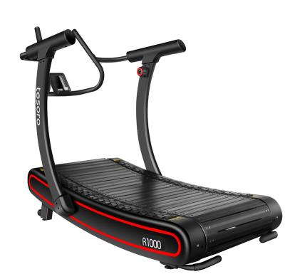 China Eco-friendly commercial treadmill fitness without motor air runner curved commercial treadmill g self woodway producing gym equipment for sale