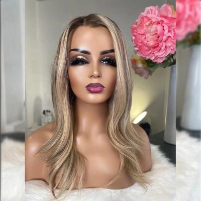 China Super Piano HD Blonde Wave Lace Front Wig Beat Raw Virgin Hair Wig 100 Hair Purchase Wigs Wholesale for sale