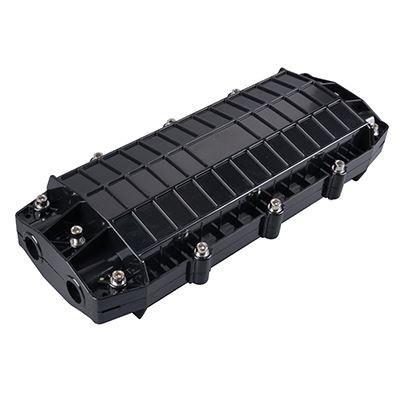 China 96 Core Fiber Optic Joint Closure , Balck Fiber Optic Splice Enclosure for sale