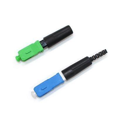 China SC UPC/APC SM Fast Connector Blue For FTTH Fiber To The Home for sale