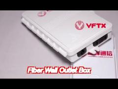 2 core fiber optic wall outlet box , ftth termination box free sample available