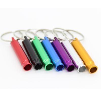 China Lightweight 6.2cm Aluminum Alloy Emergency Outdoor Climbing Key Chain Whistle To Increase Survival Hunting Tools for sale