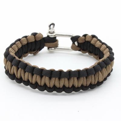 China Portable Outdoor Survival Paracord Ultralight Clasp Type Kit Camping Bracelet for sale