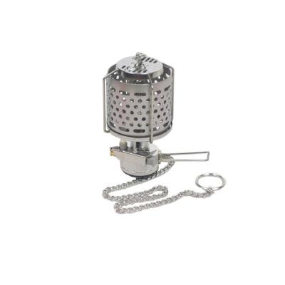 China Outdoor Portable Mini Stainless Steel Ultralight Camping Gas Lamp Light Lantern for sale