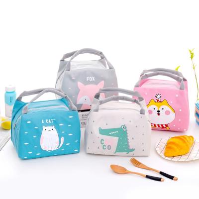 China Cute Portable Waterproof Promotional Cartoon Lunch Bag For Kids for sale