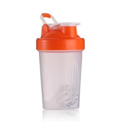 China Sustainable Wholesale 400ml Leakproof Shake Bottle , BPA Free Protein Shaker With Handle for sale