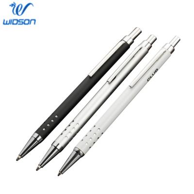 China office & School Pen Promotional Gift Metal Ballpoint Pen, Custom Logo Print Dotted Grip Ball Pen for sale