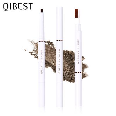 China QIBEST Waterproof Eyebrow Pencil 5 Dual-Headed Colors Waterproof And Sweatproof Eyebrow Cream Eyebrow Pencil for sale