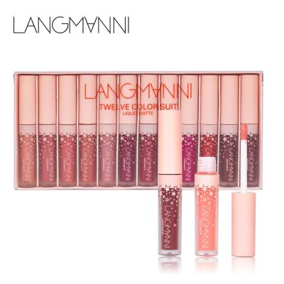 China Langmanni plump lips waterproof transparent lip lotion moisturizing moisturizing pipe lip gloss for sale