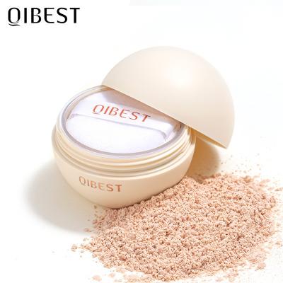 China QIBEST Matte Makeup Loose Powder Waterproof Moisturizer Oil-control Concealer Pencil Natural Makeup Powder for sale