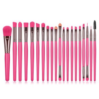 China Angular Blush Hot New Style 20 PCS Eye Makeup Brush No Logo Wholesale OEM Makeup Brush Set for sale