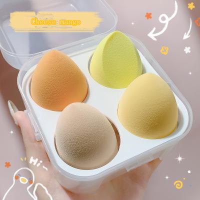 China Super Soft Sponge Storage Box Beauty Egg Does Not Eat Dry And Wet Powder Blast Sponge Makeup Egg for sale