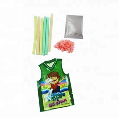 China Custom Fruity Tote Bag Filling Popping Candy CC Clothing Natural Natural Candy Stick for sale