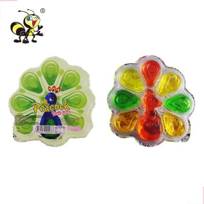 China Natural Shape Natural Candy Animal Fruit Snack Shaped Sweet Kid And New Peacock Jelly for sale