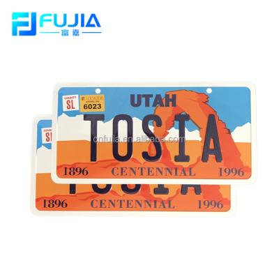 China American Size Custom Embossed Metal License Plate Number Plate Aluminum Standard License Plate For Souvenir Decorative 6x12