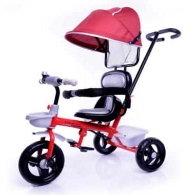 China 4 In Price 1 Wheel Tricycle 3 Wheel Cheap Kids Ride On Toys Kids Tricycle With Push Handle for sale