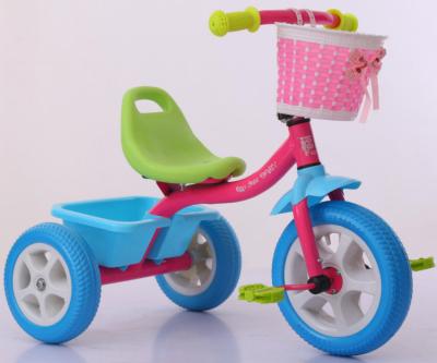 China Ride On Toy Hot Sale Labor Force Ride On Toy Children Tricycle With Basket for sale