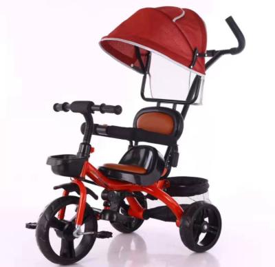 China 4 in 1 child tricycle 2020 hot sale 3 wheel 4 in 1 child tricycle for kids with push handle for sale