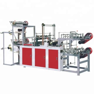 China Bag making machine double rail rolling pe plastic waste bag making machine price for sale