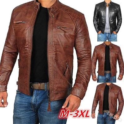 China FNZ-0008 QUICK DRY Mens Leather Jacket For Biker Distressed Genuinemen Jackets High Quality Lambskin Material - Wholesale Price for sale