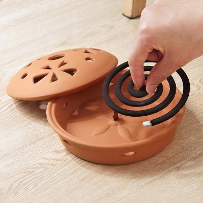 China Creative Ceramic Mosquito Incense Tray Holder Mosquito Censer-Chinese Incense Household Repellent for sale