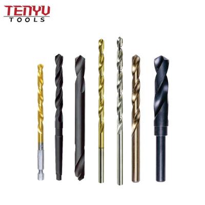 China Straight metal drilling DIN 338 HSS shank para metal twist hss drill bits for steel metal for sale