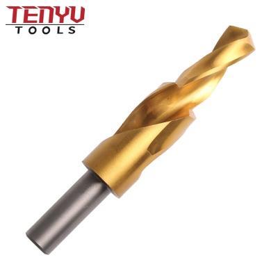 China Metal Drill Shank Straight M2 Diameter 90/180 Degree Subland Step Twist Drill Bit For Metal Drilling for sale