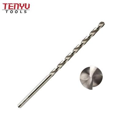 China Extra Long Metal Drilling HSS DIN340 Metal Twist Drill Bit For Metal Stainless Steel Drilling Tile Drill Bit For Steel for sale