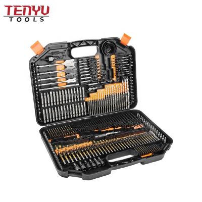 China 246pcs Hss Metal Stainless Steel Drilling Bits Maosnry Drill Bits Screwdriver Hole Saw Holder Wood Combination Set For Metal Wood Stone Drilling for sale