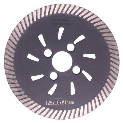 China Concrete Hot Press 125mm Diamond Turbo Saw Blade For Concrete, Stone Cutting for sale