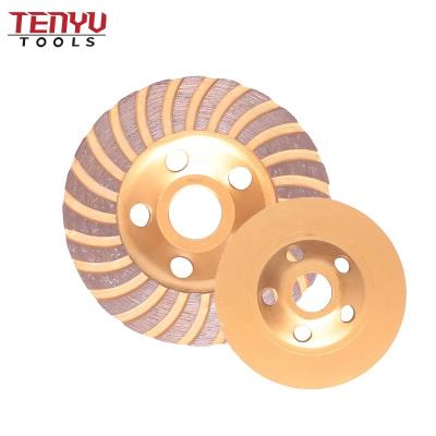 China 65Mn Turbo Continuous Diamond Cup Grinding Wheels Manufacturer Diamond Grinding Wheel for Dremel Marble Tile Grinding for sale