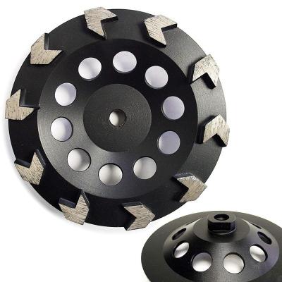 China Granite Diamond Cup Grinding Wheel Grinding with Arrow Segment Grinding for Concrete for sale