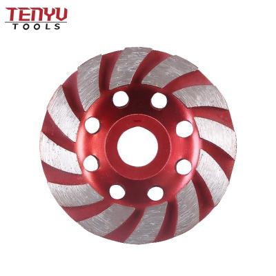 China Turbo Diamond Granite Cup Wooden Continuous Wheel Disc Cutting Grinding Diamond Tools for Stone Marble Concrete for sale