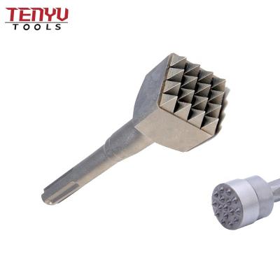 China Bush Hammer Factory Round or Square Electric SDS Plus Bush Hammer Concrete Chisel Bushing Head Tool for Concrete and Stone Drilling for sale