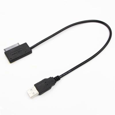 China COMPUTER SATA To USB 2.0 Slim SATA Converter 13 Pin Adapter Drive Cable For Laptop CD ROM for sale