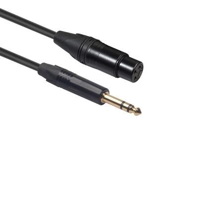 China Xlr To 6.35mm Cable Hot Selling Xlr 3pin Female To 6.35mm Stereo Male Microphone Cable for sale