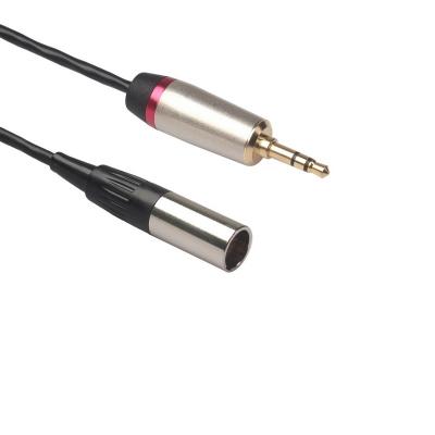 China 3.5mm Stereo Male to Mini XLR Audio Cable 3.5mm Jack Male Stereo Mini XLR Male Cable to Mini XLR Male Microphone Mic Cable 3pin for sale