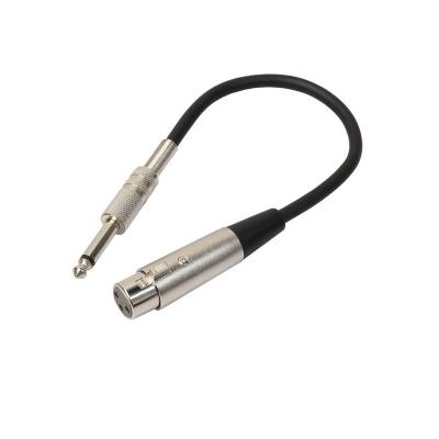 China 6.35mm Mono Male to Female XLR 3 Pin Audio Adapter Cable XLR to 1/4 Microphone Cable 6.35mm Mono Male to Female XLR 3 Pin Audio Adapter Cable for sale