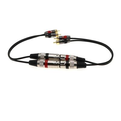 China Dual XLR Male To Dual RCA Male XLR 3 Pin Male Female To Dual Rca Male Plug Converter Adapter Cable for sale