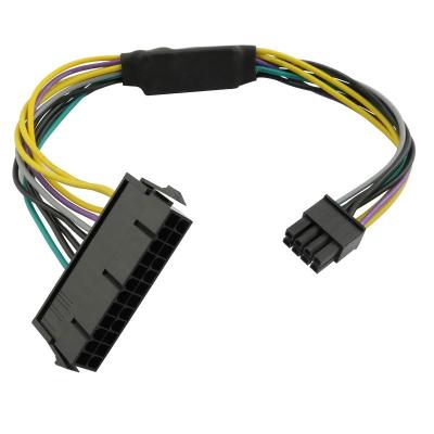 China Build 18Awg Mains 24pin Power To PSU Power Supply Adapter Cable of 8pin ATX for DELL Optiplex 3020 7020 9020 precision T1700 for sale