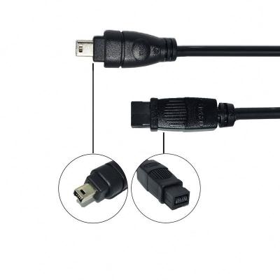 China Firewire 1394 800 Converter Adapter 9 Pin to Computer Accessories IEEE Firewire 400 to 4 Pin Male to Male 1.8m 1394 Firewire Cables for sale