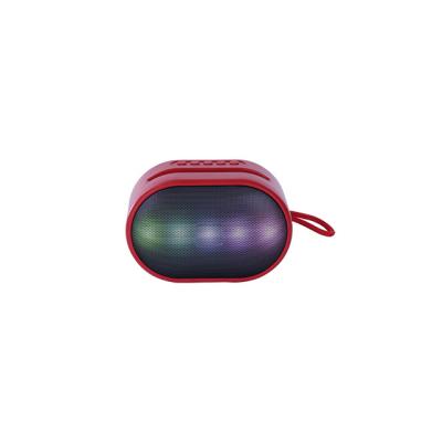 China LED Flashing light Rgb Bt Music Fm Radio Waterproof Tf Card Mini Portable Cloth Outdoor Bass Stereo Led Light Wireless Speaker for sale