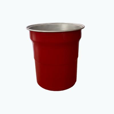 China Coffee Milk Tea Cola Cup 500ml Coffee Milk Tea Cola Cup Around Disposable Container Aluminum Cup for sale