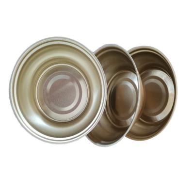 China Ready Made Food Wrap and Premade Dishes 180ml Round Food Wrapping Aluminum Foil Custom Container Premade Dish Packing Bowl for sale