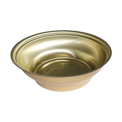 China Circular 180ml Disposable Disposable Aluminum Foil Bowl Eco-Friendly Recyclable Environmental Friendly Rice Bowl for sale