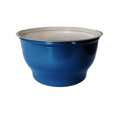 China Disposable Aluminum Foil 250ml Food Packaging Container Recyclable Tableware Aluminum Bowl for sale