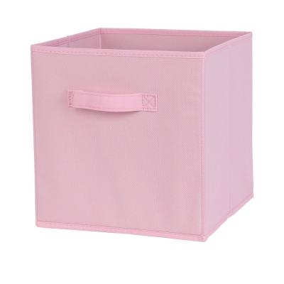 China Wholesale Viable Fabric Toy Chest Cubes Kids Toy Box Storage Bins Collapsible Baskets Organizer With Durable Handles for sale