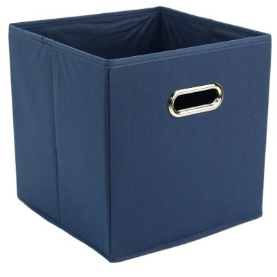 China High Quality Fabric Sustainable Toy Cube Storage Box With Handle For Kids for sale